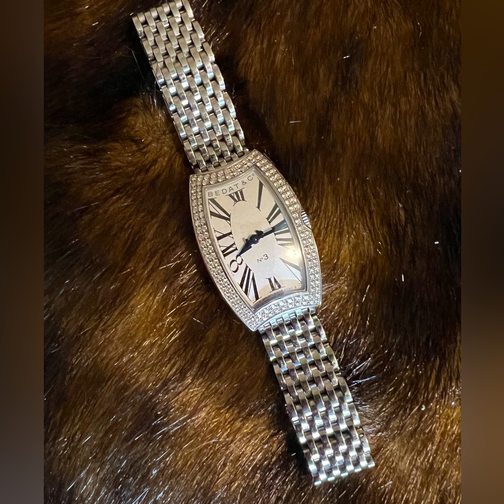 Bedat & Co. Diamond & Stainless Steel watch